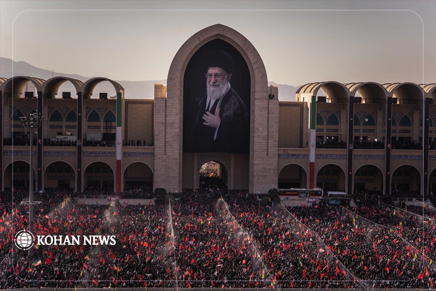 پایان مراسم وداع با پیکر رهبر شهید انقلاب در مصلای تهران