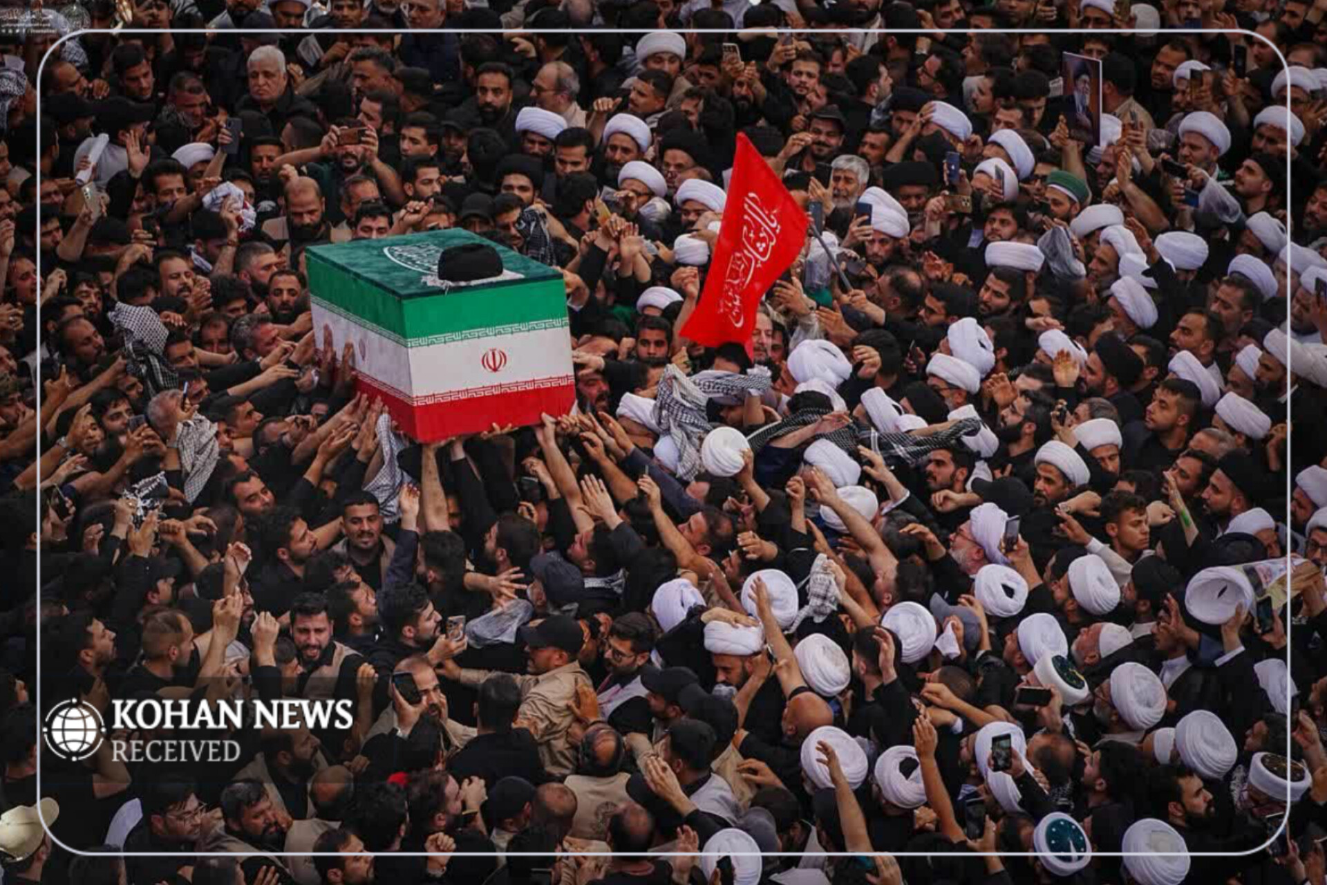 تعداد تشییع‌کنندگان قائد شهید در نجف به ۳.۸ میلیون نفر رسید